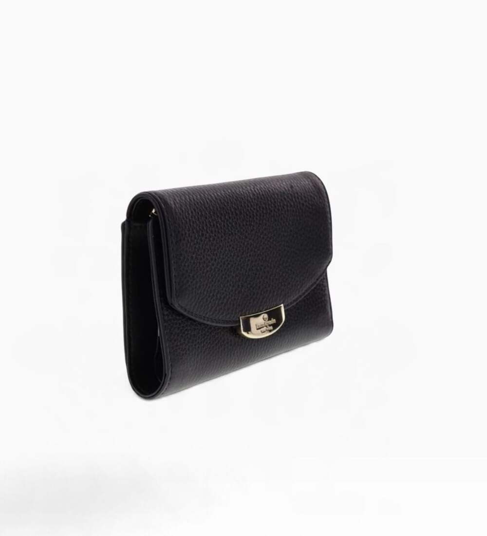 Kate Spade Callie Mulberry Street Black Saffiano Leather Trifold Wallet
